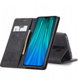 θήκη CASEME για Xiaomi Redmi Note 8 Pro, Leather Wallet Case, μαύρη