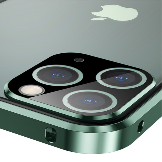 θήκη για το iPhone 11 Pro, Magnetic Dual Glass, πράσινη