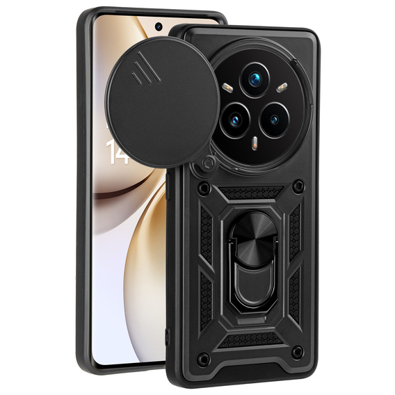 Θήκη για Realme 14 Pro+ 5G, CamShield Slide, μαύρη