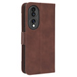 Θήκη με πτερύγιο για Honor 70 5G, Card Slot, καφέ