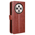 Θήκη με πτερύγιο για Oppo Reno 12FS / 12F, Crazy Horse Wallet, καφέ