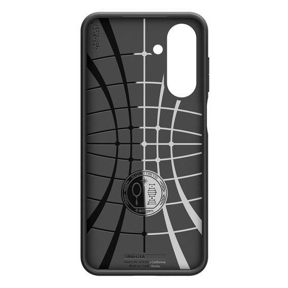 θήκη Spigen για Samsung Galaxy A26 5G, Liquid Air, μαύρη + μετριασμένο γυαλί 9H
