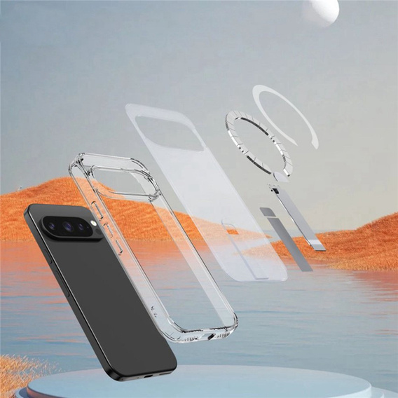 Υβριδική θήκη Fusion για το Google Pixel 10 Pro XL, για MagSafe, με βάση, διάφανη