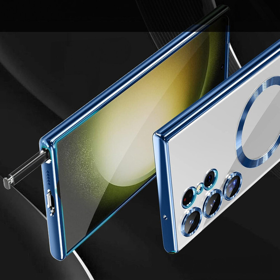 Θήκη για Samsung Galaxy S23 Ultra, MagSafe Hybrid, σκούρο μπλε