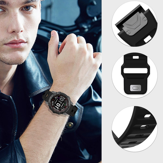 Λουράκι σιλικόνης QuickFit για Garmin Fenix 26mm