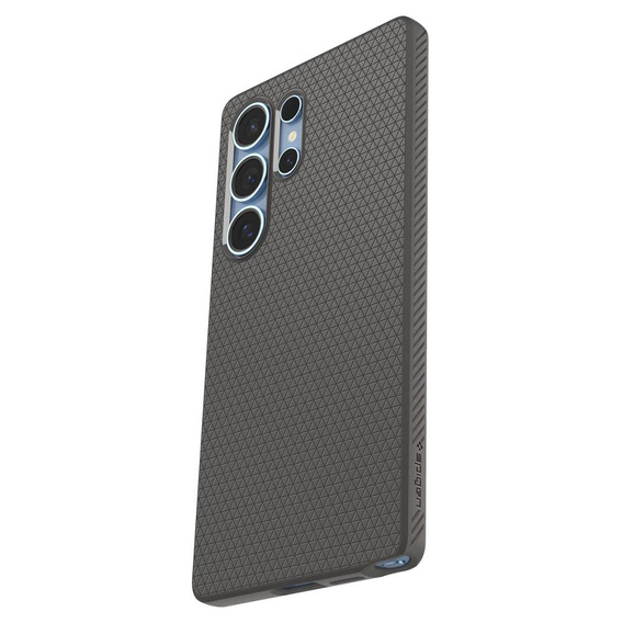 θήκη Spigen για Samsung Galaxy S25 Ultra, Liquid Air, γκρι + μετριασμένο γυαλί 9H