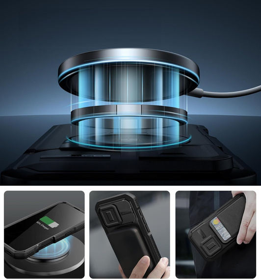 Θωρακισμένη θήκη Dexnor CamProtect MagSafe για iPhone 16 Pro