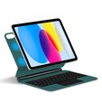 Θήκη πληκτρολογίου για iPad 10.9" 2022 (10 gen.) / iPad 11" 2025 A16 (11 gen.), Magnetic Keyboard Touchpad, πράσινη