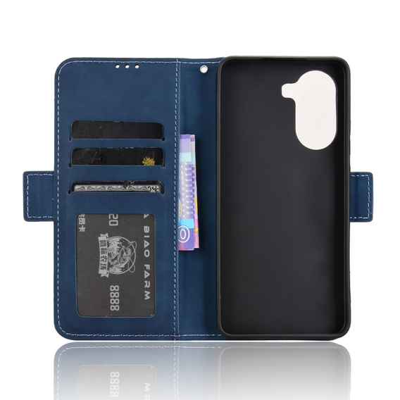 Θήκη με πτερύγιο για Xiaomi Poco X7 Pro 5G, Card Slot, σκούρο μπλε