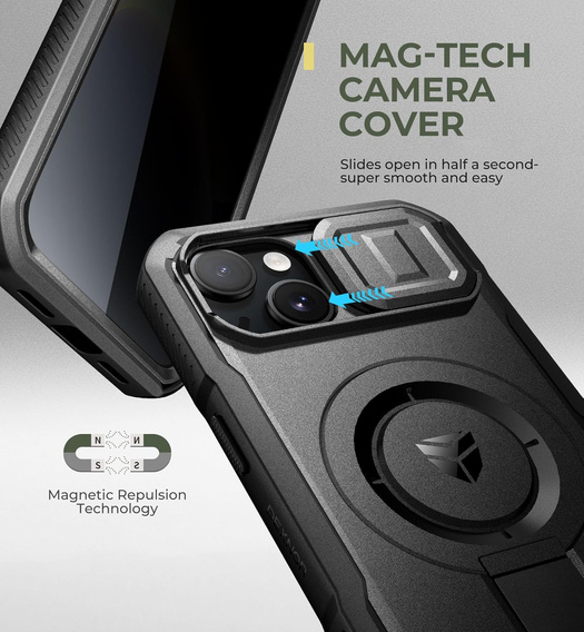 Θωρακισμένη θήκη Dexnor CamProtect MagSafe για iPhone 13 / 14