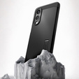 θήκη Spigen για Samsung Galaxy S25 Edge, Tough Armor Mag Mag MagSafe, μαύρη + μετριασμένο γυαλί 9H