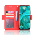 Θήκη με πτερύγιο για Huawei P40 Lite, Card Slot, κόκκινη
