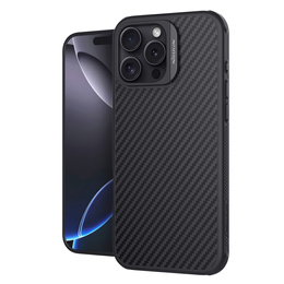 Θήκη για iPhone 16 Pro Max, θωρακισμένη Nillkin, Carbon Fiber, για Magsafe, μαύρη