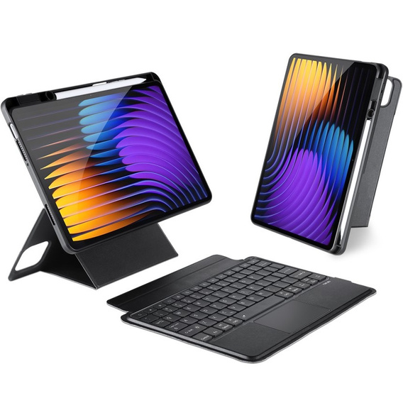 Θήκη πληκτρολογίου για Xiaomi Pad 7 / 7 Pro, Dux Ducis DK Series, μαύρο