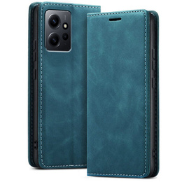 Θήκη για Xiaomi Redmi Note 12 4G, ERBORD Vintage, πορτοφόλι με πτερύγιο, μπλε