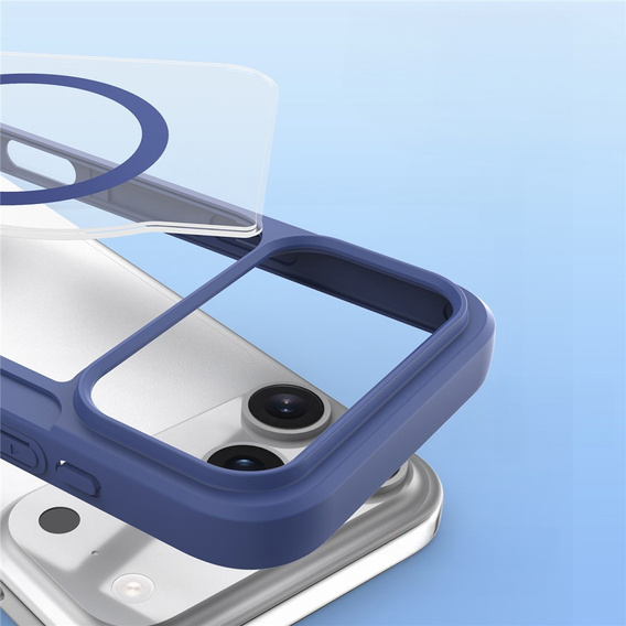 Θήκη Dux Ducis για iPhone 17 Pro, Skin X Pro, με πτερύγιο, για MagSafe, navy blue