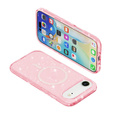 Θήκη για iPhone Air, για MagSafe, glitter, ημιδιαφανές ροζ