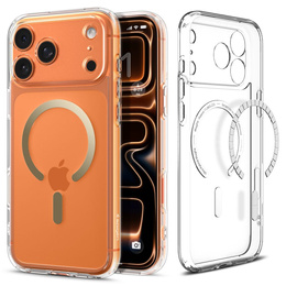 Θήκη Spigen για iPhone 17 Pro, Ultra Hybrid MagSafe, Διαφανής / Χρυσή