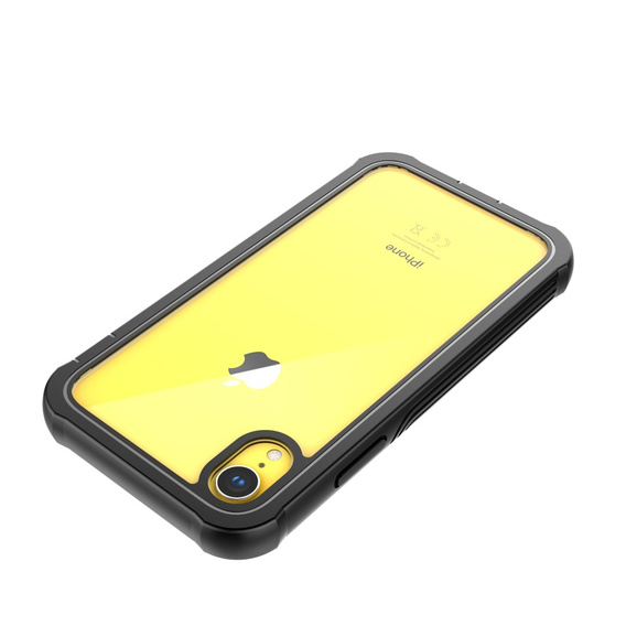 Θήκη για iPhone XR, Shockproof, με μεμβράνη, μαύρη