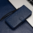 θήκη πτερύγιο για Motorola Moto G86 Power 5G, Wallet Rhombus, μπλε