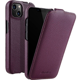 Θήκη MELKCO για iPhone 13, δερμάτινη, flip, μωβ