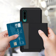 Θήκη για Huawei P30, Sliding Card Holder, μαύρη