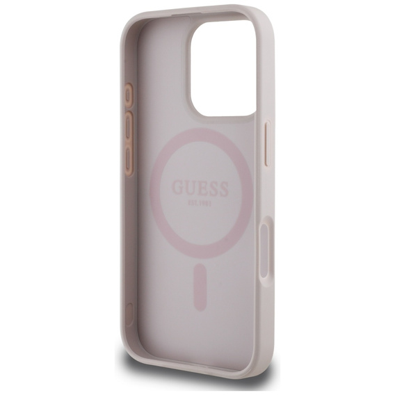Θήκη Guess 4G Circle με κλασικό λογότυπο, για MagSafe για iPhone 16 Pro Max