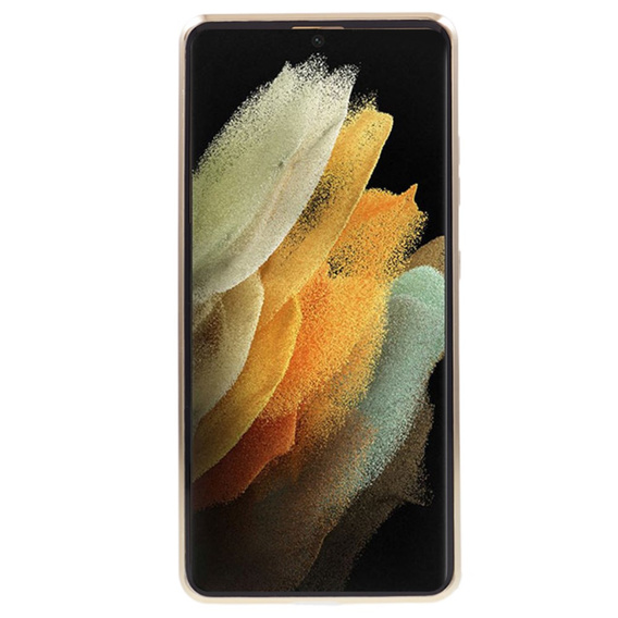 Μαγνητική θήκη MagSafe Dual Glass για Samsung Galaxy S21 Ultra, χρυσή