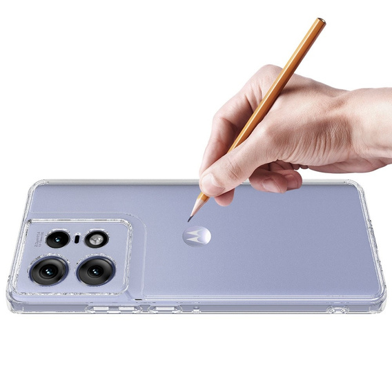 Θήκη για Motorola Edge 50 Pro 5G, Fusion Hybrid, διαφανής