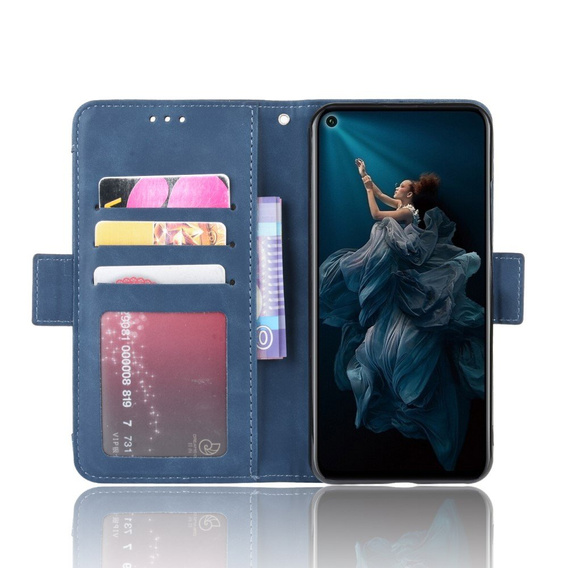 Θήκη με πτερύγιο για Huawei Honor 20 / Nova 5T, Card Slot, μπλε