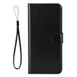 Θήκη με πτερύγιο για Xiaomi Poco F7 Ultra, Crazy Horse Wallet, μαύρη