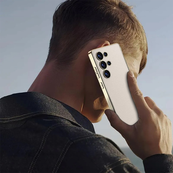 Θήκη για Samsung Galaxy S25 Ultra, GKK Leather, γκρι τιτάνιο