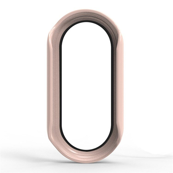 Θήκη 2σε1 + γυαλί μετριασμένο για Xiaomi Smart Band 10 / 9 / 8, ροζ 