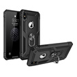 θωρακισμένη θήκη για iPhone XR, Nox Case Ring, μαύρη