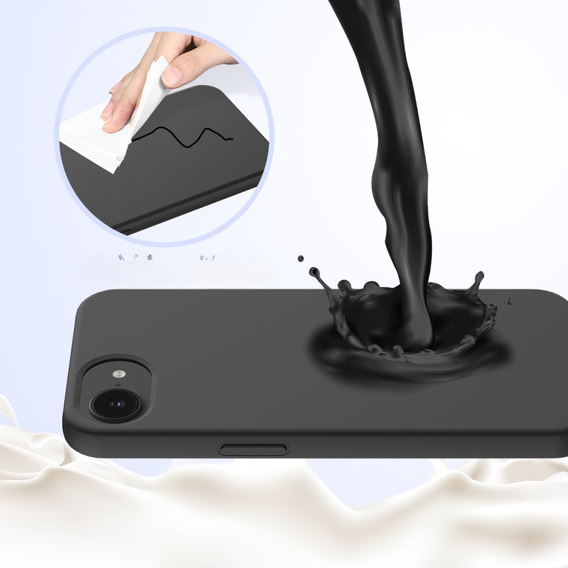 Θήκη για iPhone 16e, Silicone MagSafe, μαύρη