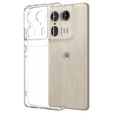 Θήκη για Motorola Edge 50 Ultra, Fusion Hybrid, διαφανής
