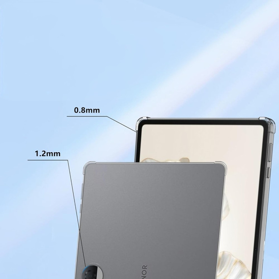 Θήκη για Honor Pad 9, σιλικόνη, διαφανής