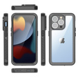 Αδιάβροχη θήκη IP68 για το iPhone 15 Pro, μαύρη