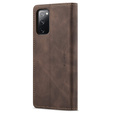 θήκη CASEME για Samsung Galaxy S20 FE, Leather Wallet Case, καφέ