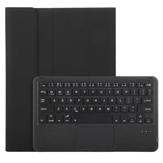 Θήκη + πληκτρολόγιο iPad 10.9 2022 10 Gen, TouchPad Pen Slot, μαύρη