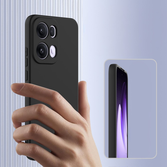 Θήκη για Oppo Reno13 Pro 5G, Silicone MagSafe, μαύρη