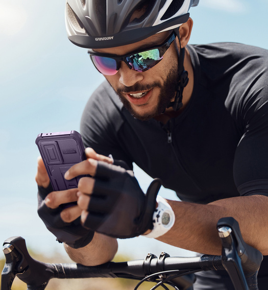 Θωρακισμένη θήκη για Samsung Galaxy A36 5G, Dexnor Full Body (Two Frames), μωβ