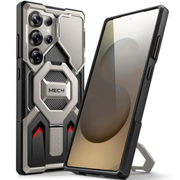 Θήκη για Samsung Galaxy S25 Ultra, Tongate MECH MagSafe Series, Πράσινη + 9H Tempered Glass