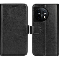 Θήκη με πτερύγιο για OnePlus 11 5G, Wallet Case, μαύρη