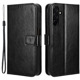 Θήκη με πτερύγιο για Samsung Galaxy A26, Crazy Horse Wallet, μαύρη