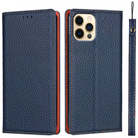 Δερμάτινη θήκη για iPhone 13 Pro, ERBORD Grain Leather, σκούρο μπλε