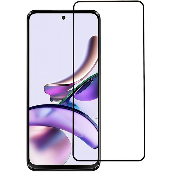 Μετριασμένο γυαλί 3D για Motorola Moto G13, μαύρη