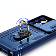 Θήκη για Samsung Galaxy S24 Ultra, CamShield Slide, μπλε