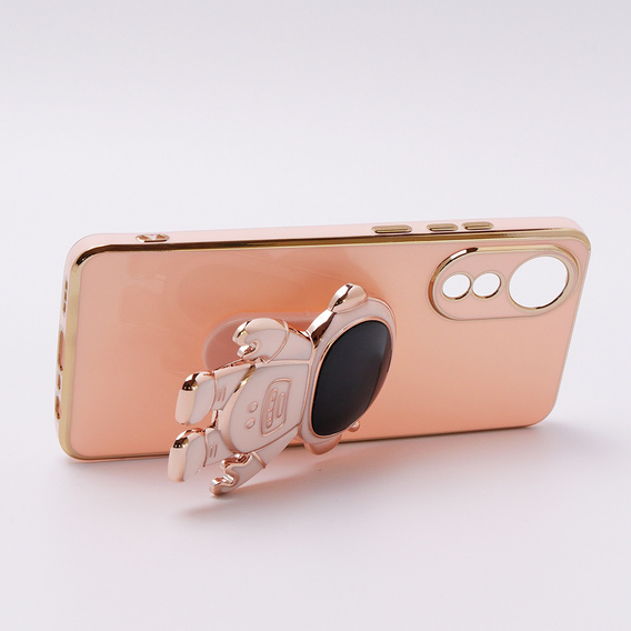 Θήκη για Oppo A78 4G, Astronaut, ροζ rose gold