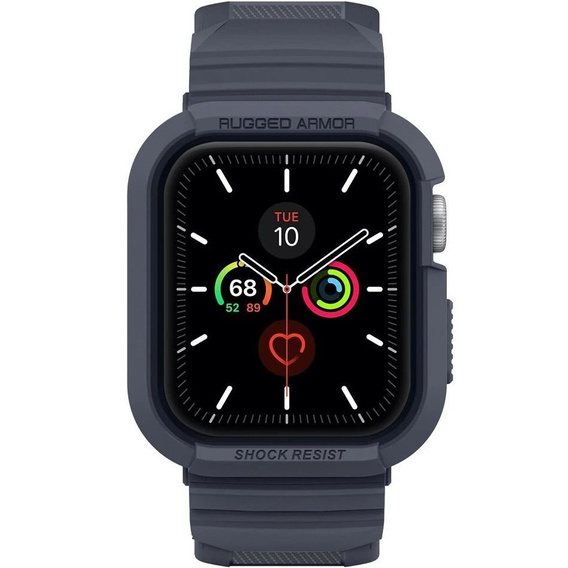 Λουράκι με θήκη Spigen για Apple Watch 4/5/6/7/8/9/SE 44/45mm, Rugged Armor Pro charcoal grey